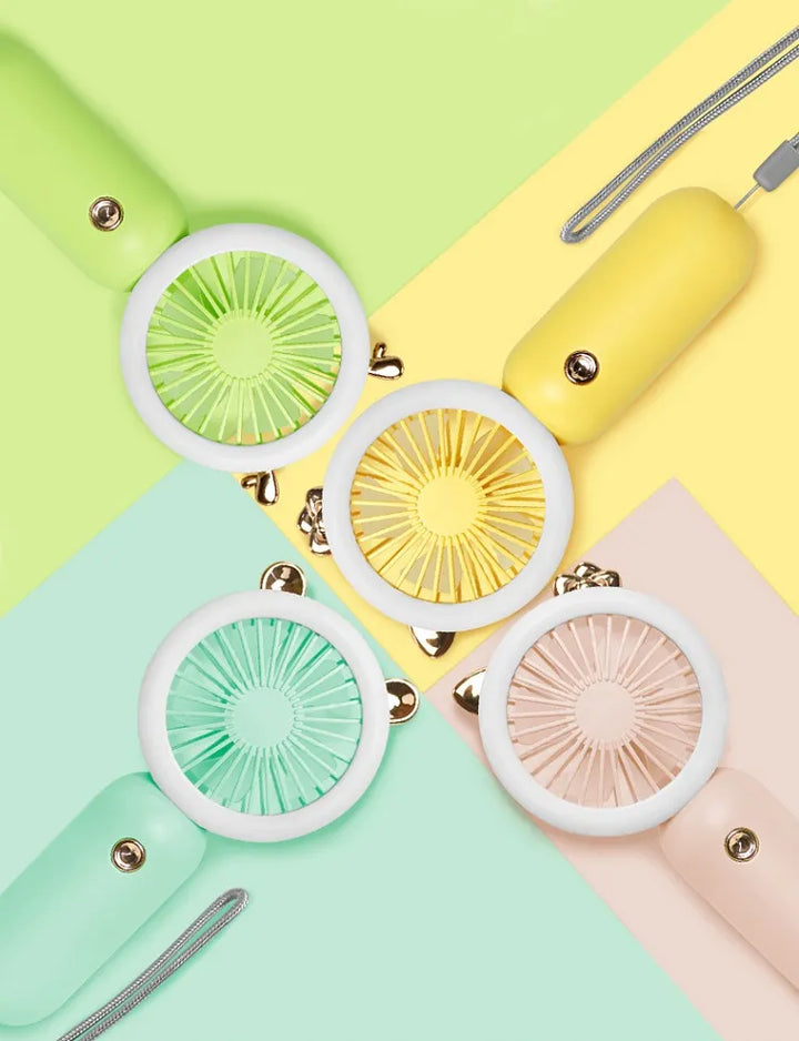 LED Ring Light Mini Fan - Bellaz Kosmetics